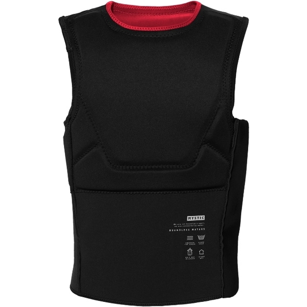 2026 Mystic Mens Solace Front Zip Kite Impact Vest 35005.240235 - Red
